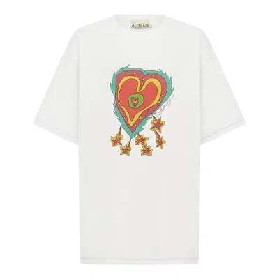 Alemais Contessa Heart Tee In White