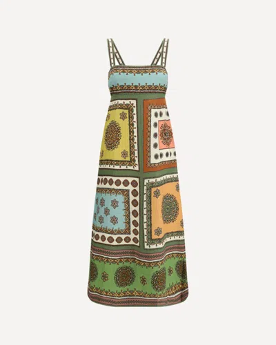 Alemais Contina Day Midi Dress In Green