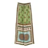 Alemais Contina Multicolor Pants With Elastic Waist And Drawstring And All-over Print In Viscose For Women In Multi