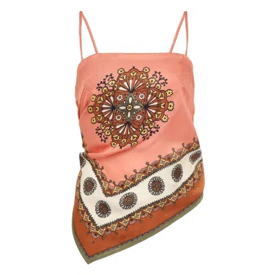 Alemais Contina Scarf Top In Pink