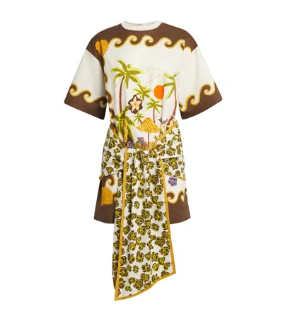 Alemais Cotton Island Cove Tunic Dress In Multi