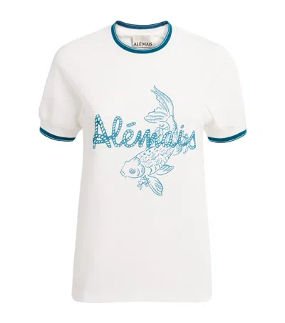 Alemais Cotton Lucky T-shirt In White
