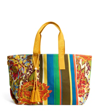 Alemais Cotton Printed Charlie Tote Bag In Multi