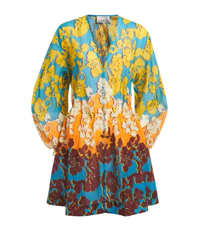 Alemais Splice Cotton And Silk-blend Mini Dress In Multi