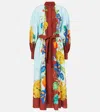 Alemais Dahlia Printed Cotton-blend Midi Shirt Dress In Multi