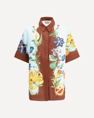 Alemais Dahlia Floral Shirt In Multicolour