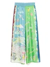 Alemais Womens Multi Daria Graphic-pattern Silk Trousers In Green