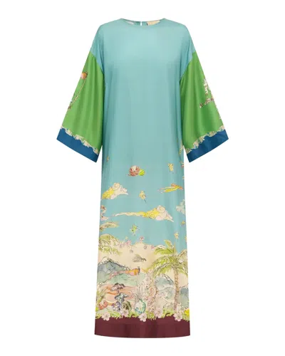 Alemais Daria Silk Midi Dress