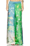 Alemais Womens Multi Daria Graphic-pattern Silk Trousers In Multi