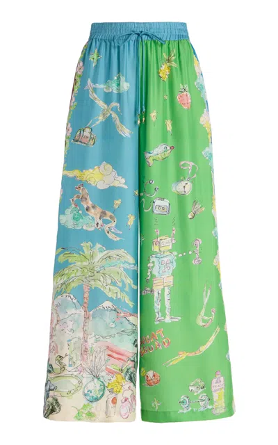 ALEMAIS DARIA SILK SCARF TOP