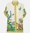 Alemais Day Dream Linen Shirt In Multi