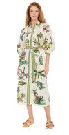 Alemais Day Dream Linen Shirtdress Cream In Cream