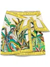 Alemais Day Dream Linen Sarong Mini Skirt In Neutrals