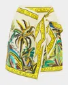 Alemais Day Dream Linen Sarong Mini Skirt In Multi