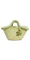 Alemais Dee Dee Mini Basket Tote Green In Green