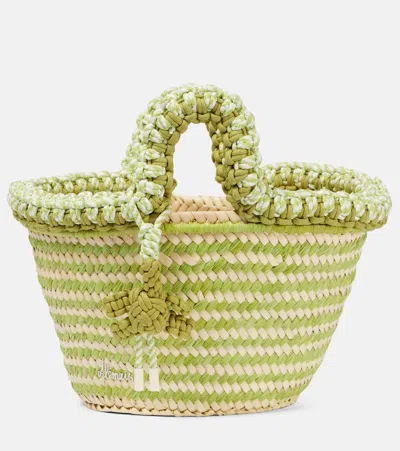 ALEMAIS ALÉMAIS DEE DEE SMALL RAFFIA TOTE BAG