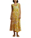 Alemais Diana Printed Cotton Midi Dress In Multi