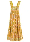 Alemais Diana Printed Cotton Midi Dress In Multicoloured