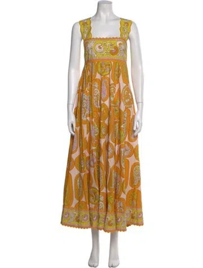 Pre-owned Alemais Diana Summer Dress Long Dress In Multi
