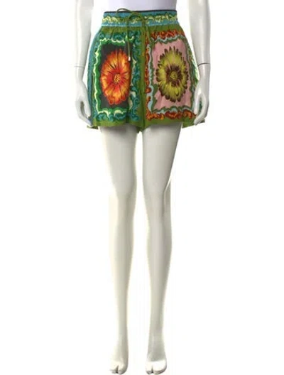 Pre-owned Alemais Disco Daisy Mini Shorts In Multi