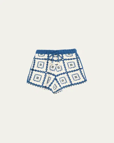 Alemais Dolly Crochet Shorts In White
