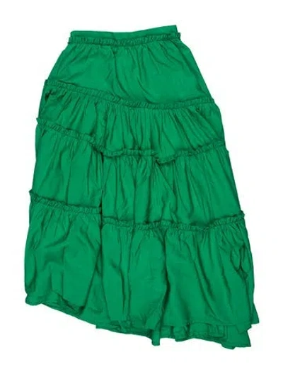 Pre-owned Alemais Doria Midi Skirt Long Skirt In Green