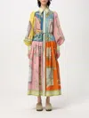 Alemais Monte Printed Midi Shirt Dress In Bunt