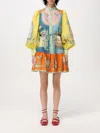 Alemais Monte Printed Mini Shirt Dress In Bunt