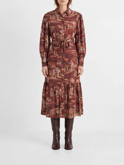 Alemais Dress Woman Color Cocoa In Brown