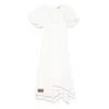 Alemais Magnolia Embroidered Linen Midi Dress