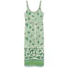 Alemais Lula Belted Fringed Embellished Printed Cotton And Silk-blend Midi Dress In Multicolor