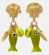 Alemais Alémais Drop Earrings With Freshwater Pearls In Gold