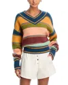Alemais Dusk V Neck Sweater In Multi