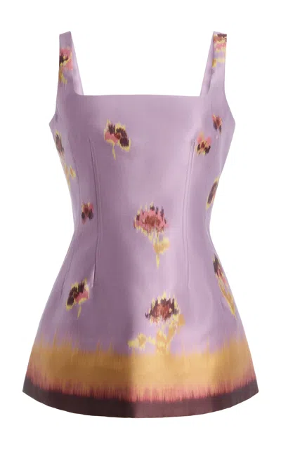 Alemais Alémais Ellis Satin Top In Purple