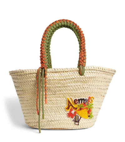 Alemais Embroidered Island Cove Tote Bag