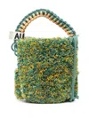 Alemais Emilio Fringe Macrame Basketball In Multicolor