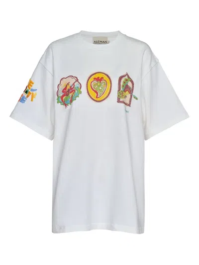 Alemais Emilio Graphic-print T-shirt In White