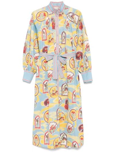 Alemais Emilio Midi Dress In Blue
