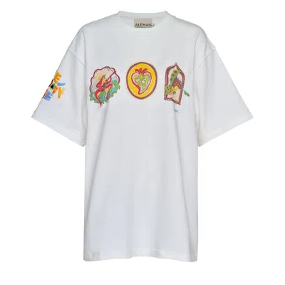 Alemais Emilio Tee In White