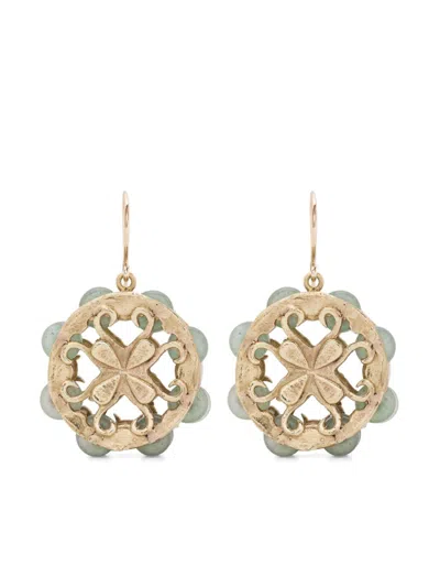 Alemais Encanto Tambourine Earrings In Gold