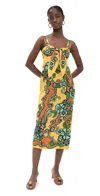 Alemais Flame Midi Dress Multi In Multi