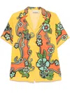 Alemais Flame Shirt In Yellow