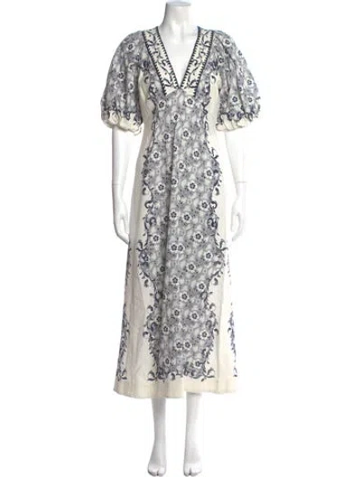 Pre-owned Alemais Floral Print Long Dress