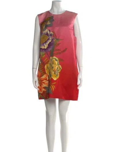 Pre-owned Alemais Floral Print Mini Dress In Multi