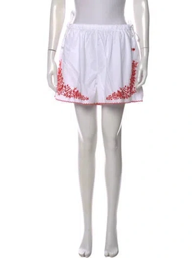 Pre-owned Alemais Floral Print Mini Shorts In Multi