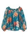 Alemais Floral-print Off-shoulder Blouse In Multi