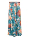 Alemais Floral-print Pleated Trousers In Multi