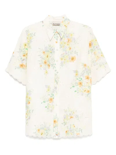 Alemais Floral-print Shirt In Neutral