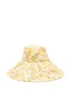 Alemais Floral-print Wide-brim Hat In Yellow