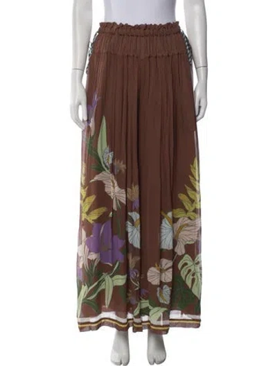Pre-owned Alemais Floral Print Wide Leg Pants W/ Tags In Multicolor